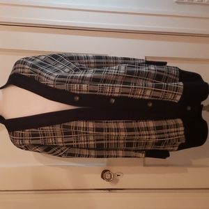 Evereve plaid cardigan